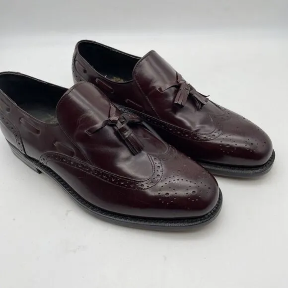 NWOB‎ Oakton Classics Men's Brown Leather Loafer Shoes Size 8EEE New