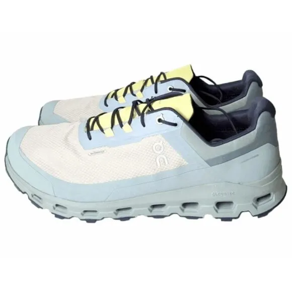 NWOB ON RUNNING Cloudvista 'Chalk Moss' Waterproof Running Shoes Size 13