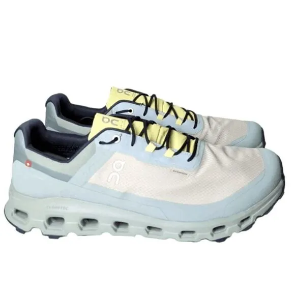 NWOB ON RUNNING Cloudvista 'Chalk Moss' Waterproof Running Shoes Size 13