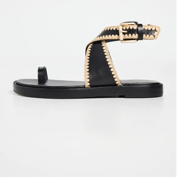 NWOT 3.1 Phillip Lim Naya Raffia Ankle Wrap Sandals size 39 US 9