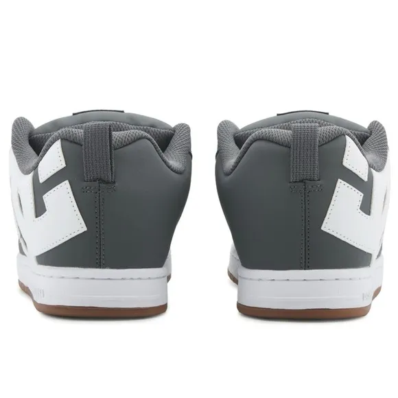 🔥NWOT🔥 DC’s Men's Court Graffik Grey And White Leather Skate Shoe Size 10.5