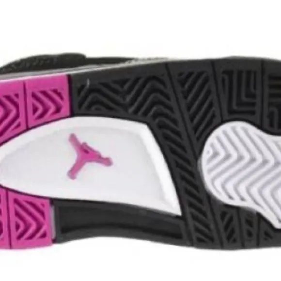 NWOT Jordan 4 retro GT baby toddlers shoes black-fuchsia-liquid lime-white