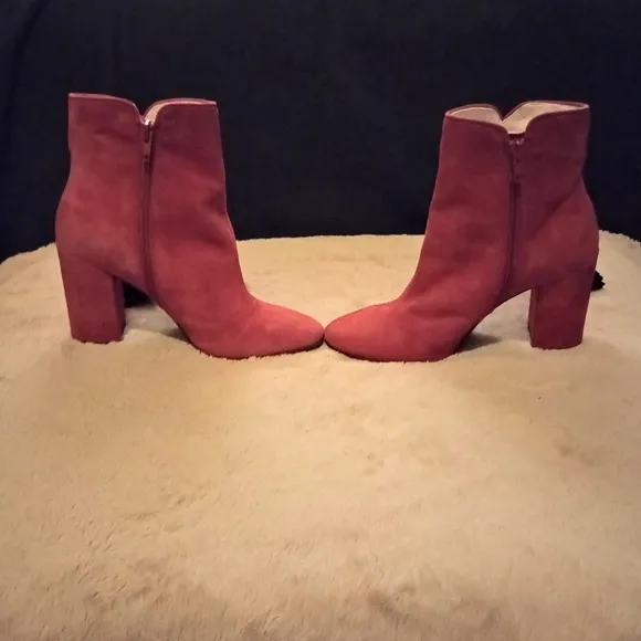 NWOT Kate Spade Red Suede Georgette Boots Women's Size 6