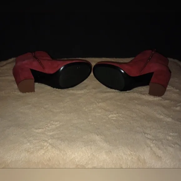 NWOT Kate Spade Red Suede Georgette Boots Women's Size 6