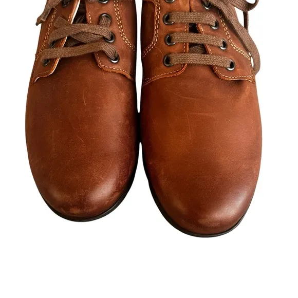 NWOT Mephisto Shoes Casual Oxford Sneakers Brown Leather Moc