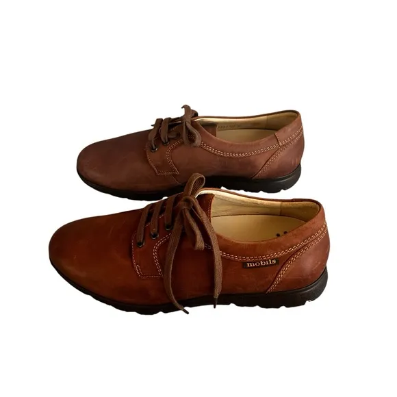 NWOT Mephisto Shoes Casual Oxford Sneakers Brown Leather Moc