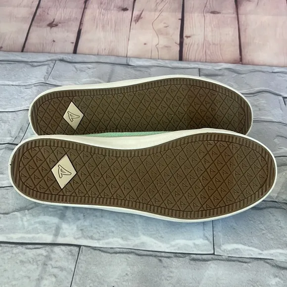 NWOT Sperry top sider low tops, minty linen shoes size 10