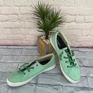 NWOT Sperry top sider low tops, minty linen shoes size 10