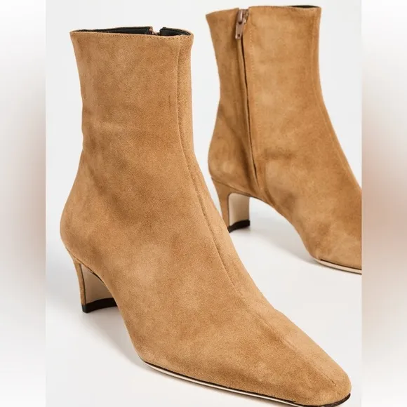 NWOT STAUD Suede Wally Ankle Boots