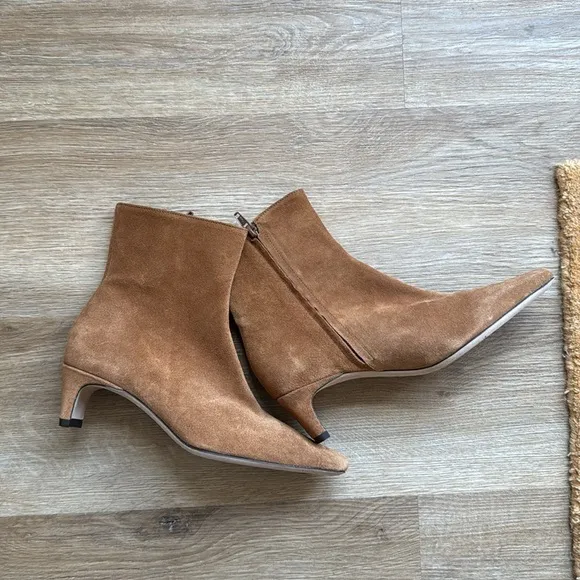 NWOT STAUD Suede Wally Ankle Boots