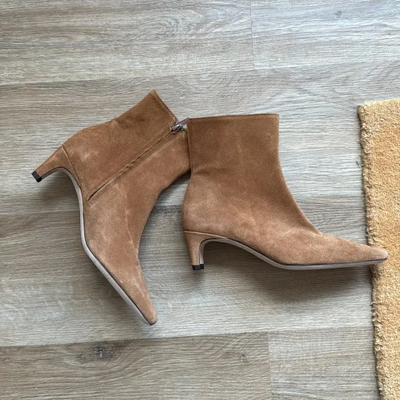 NWOT STAUD Suede Wally Ankle Boots
