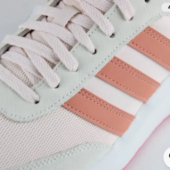 NWT Adidas Women's Pink and White Sneakers size 6.5