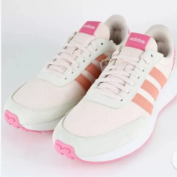 NWT Adidas Women's Pink and White Sneakers size 6.5