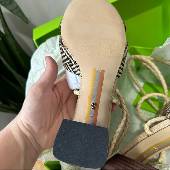 NWT Anthropologie Sam Edelman Bodhi Woven Ankle Strap Sandals