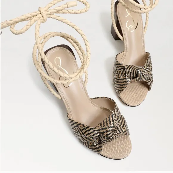 NWT Anthropologie Sam Edelman Bodhi Woven Ankle Strap Sandals