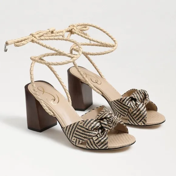 NWT Anthropologie Sam Edelman Bodhi Woven Ankle Strap Sandals