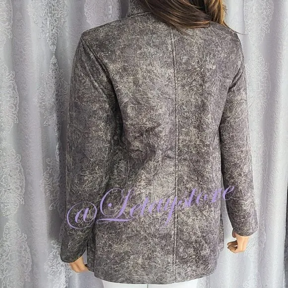 NWT Dylan Reversible Vintage Look Soft Faux Leather Fur Coat Jacket