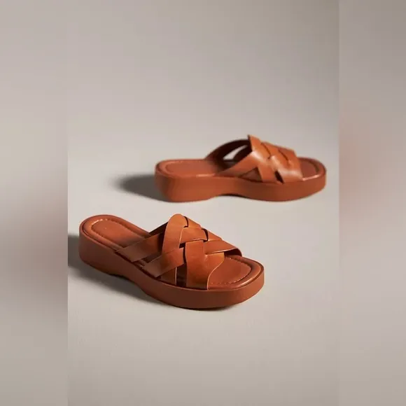 NWT Pilcro Woven Slide Sandals