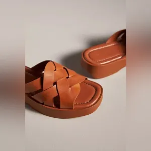 NWT Pilcro Woven Slide Sandals
