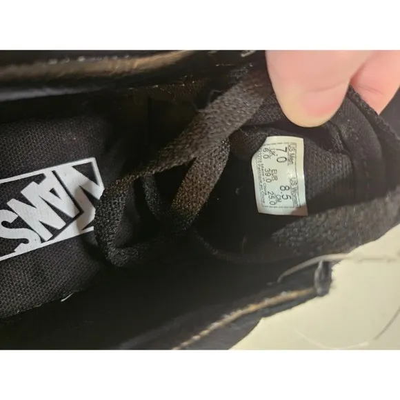 NWT Vans Old Skool Flame Wall Black Black Skate Shoes Mens 7 Womens 8.5 NEW