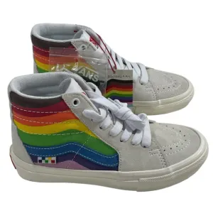 NWT Vans Skate Sk8-Hi Pro Pride Mens High Top Skateboarding Shoes Rainbow 3.5
