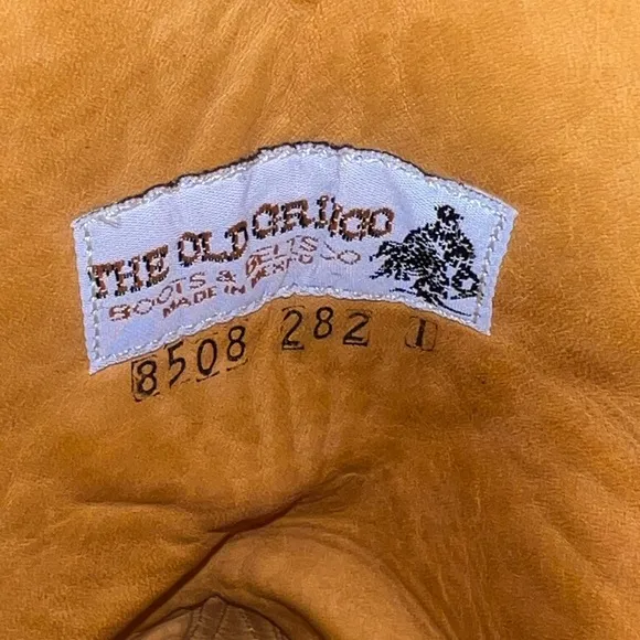 Old Gringo Cowboy Western Brown Leather Cowboy Boots with Embroidery Size 8