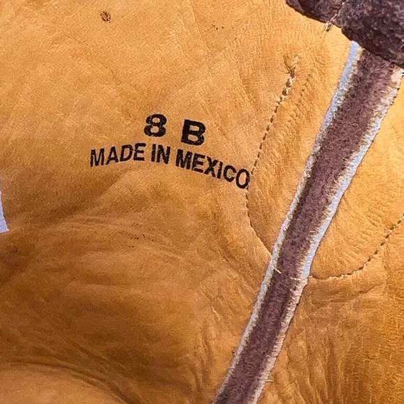 Old Gringo Cowboy Western Brown Leather Cowboy Boots with Embroidery Size 8
