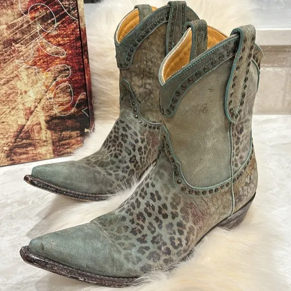 Old Gringo Turquoise 8” Newport boots