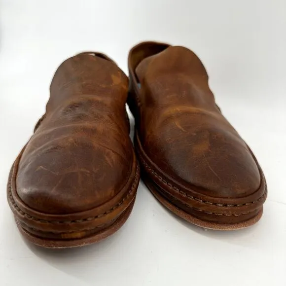 Oliver Sweeney Slip On Loafer Shoes Round Toe Classic Leather Career Brown 8