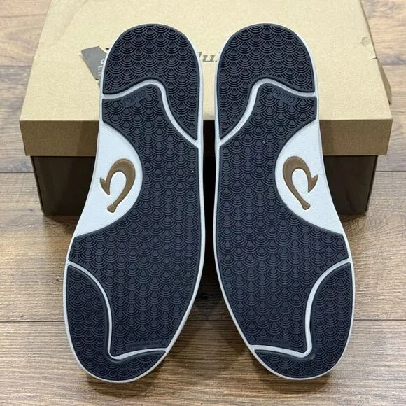 OluKai Lae Ahi Shoes Mens‎ 8 Breathable Slip On Pavement Grey NEW WITH BOX