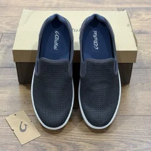 OluKai Lae Ahi Shoes Mens‎ 8 Breathable Slip On Pavement Grey NEW WITH BOX