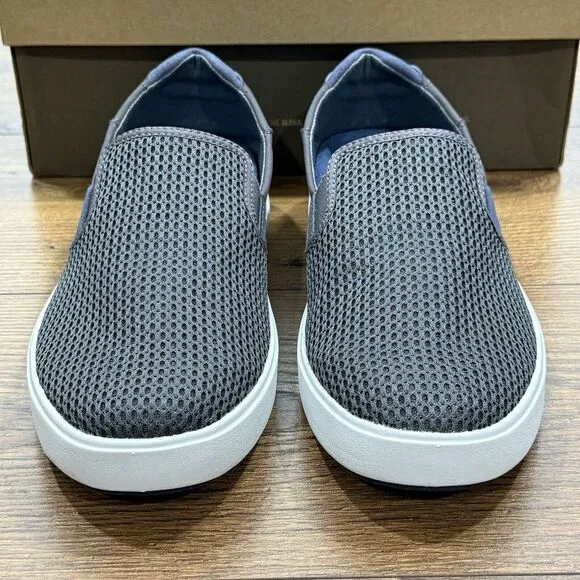 OluKai Lae Ahi Shoes Mens‎ 8 Breathable Slip On Pavement Grey NEW WITH BOX