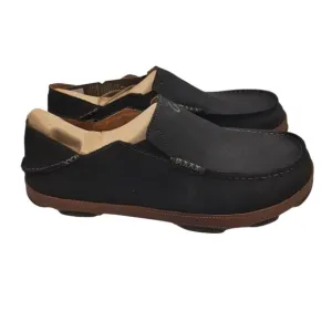 OluKai NEW Men's Moloa Slip On Shoes In Black/Toffee SZ 10.5