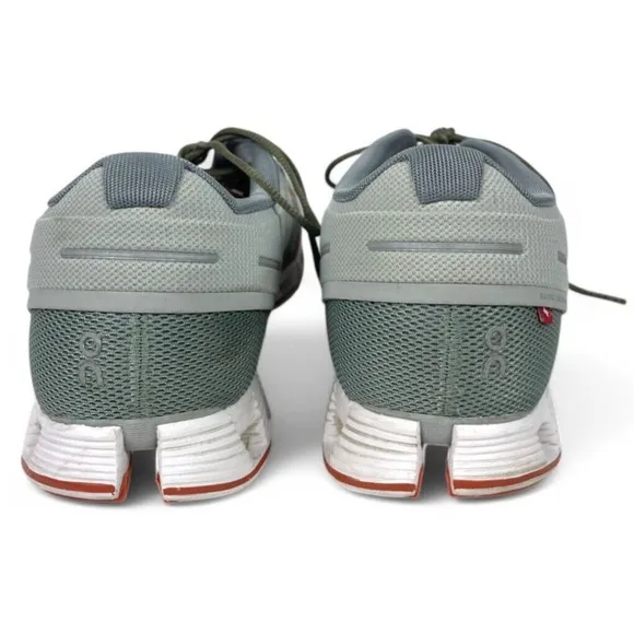 On Cloud 70/30 Running Shoes Mens 12 Fits 11.5 Moss Hazel Green Orange Sneakers