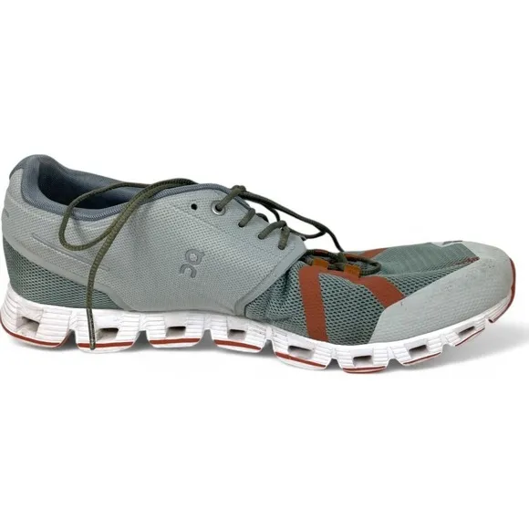 On Cloud 70/30 Running Shoes Mens 12 Fits 11.5 Moss Hazel Green Orange Sneakers