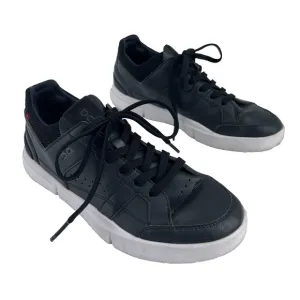 On Cloud The Roger Clubhouse Women's Sneakers 8.5 Black Leather Athletic Shoes