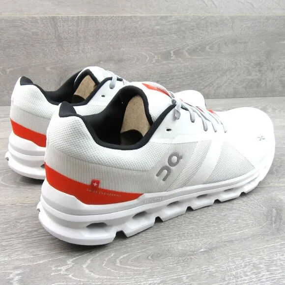 ON Cloudrunner Athletic Running Shoes Men's Size 12.5 White Flame NEW #46.98199