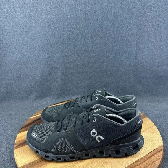 On Men's Black Cloud X Running Shoes Helion Tech Size 13