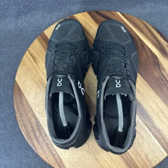 On Men's Black Cloud X Running Shoes Helion Tech Size 13