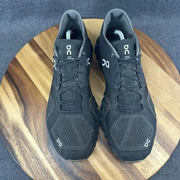 On Men's Black Cloud X Running Shoes Helion Tech Size 13