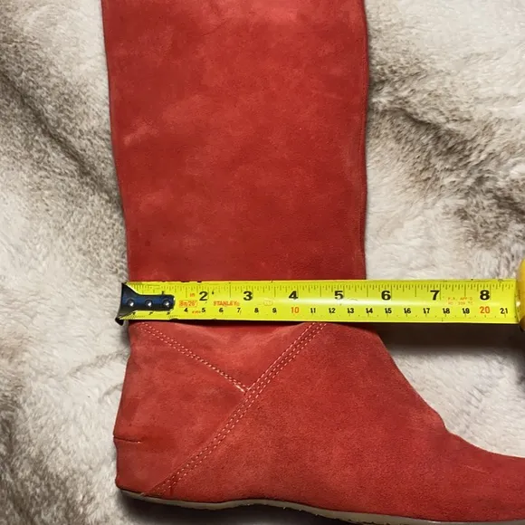 ONAKO Suede Red slouch Boots Italy