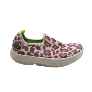 Oofos Oomg Eezee Womens Slip On Shoes Size 5 Rose Leopard 3