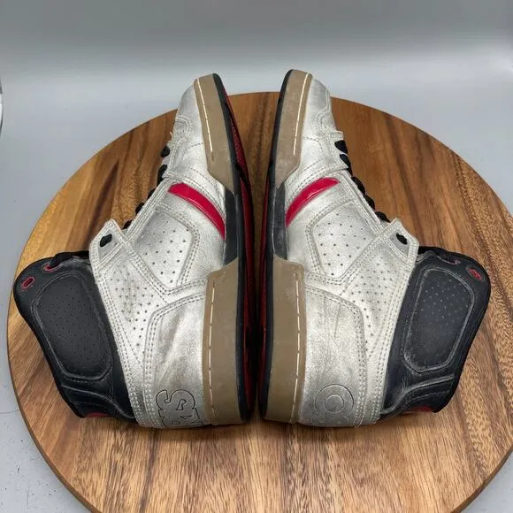 Osiris Bronx Slim Skateboarding Shoes Mens Size 9.5 Chrome Rare Vintage Skate