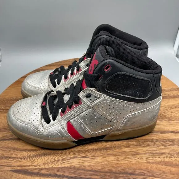 Osiris Bronx Slim Skateboarding Shoes Mens Size 9.5 Chrome Rare Vintage Skate