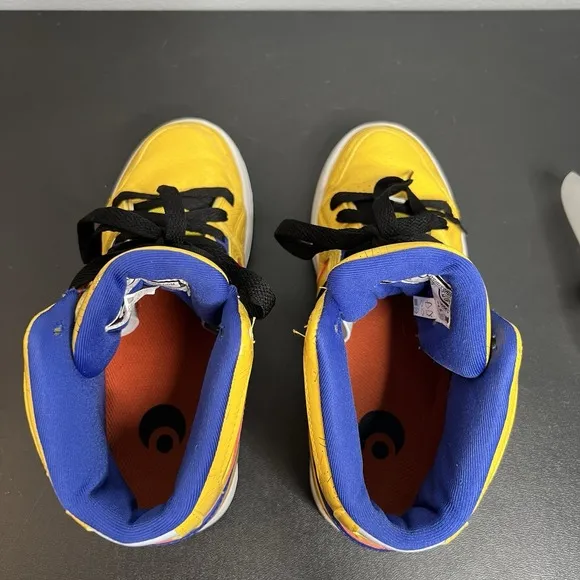 Osiris NYC 83 Women's Size 8 Yellow Orange Blue High-Top Skate Shoes Y2K Grunge