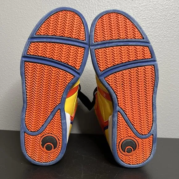 Osiris NYC 83 Women's Size 8 Yellow Orange Blue High-Top Skate Shoes Y2K Grunge