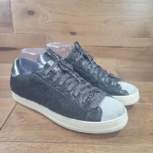 P448 John Pony Calf Hair Sneakers Skate Tennis Shoes 38 EU 7.5-8 US
