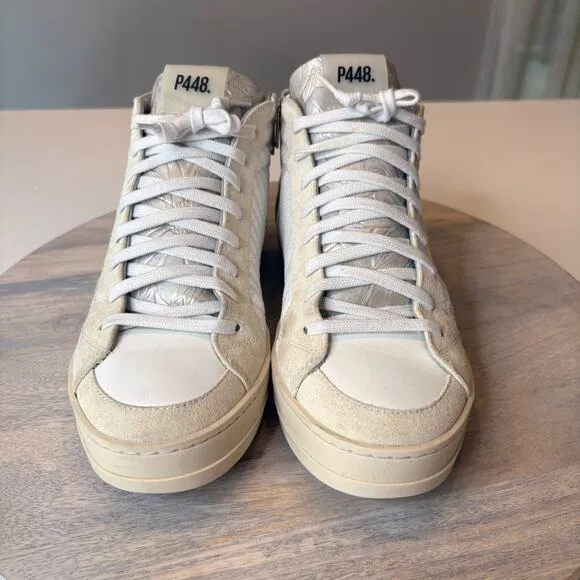 P448 Women's Skate High Top Sneakers Shoes in Peony EU Size 38 US SIze 7.5 / 8