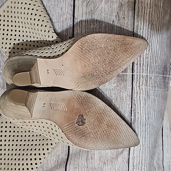 Paige Laila Suede Lase Cut Boots 6.5
