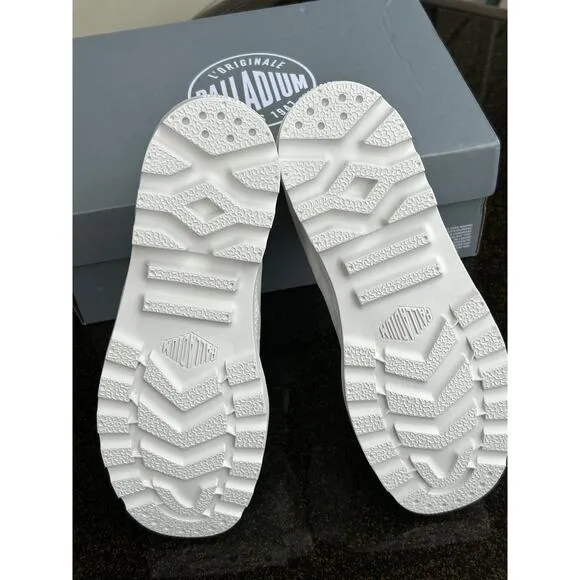 Palladium Pampa Hi Top Sneakers, Star White, Size 11, EU 43